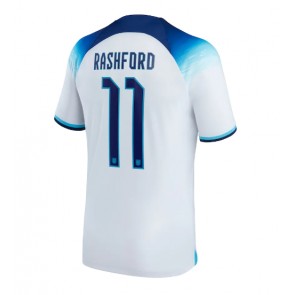 England Marcus Rashford #11 Hjemmebanetrøje VM 2022 Kort ærmer